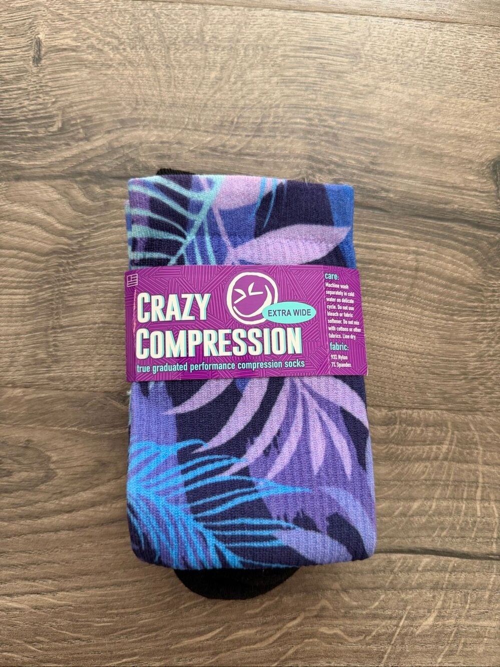 Crazy compression Purple Jungle - (Standard & Extra Wide)
